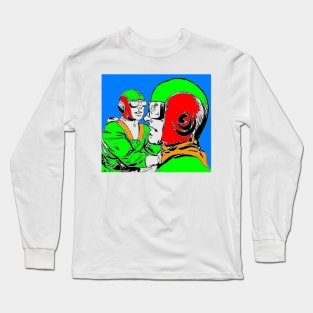 heroes in green conversing Long Sleeve T-Shirt